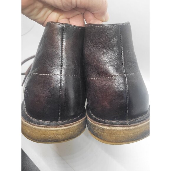 Ugg Mens Leather Chukka Boots 12 Dark Brown Lace-Up Classic Preppy comfort - Picture 9 of 10